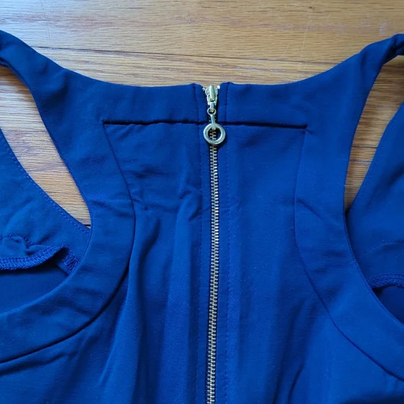 Cynthia Rowley royal blue sleeveless racer back dress size small - Picture 8 of 8